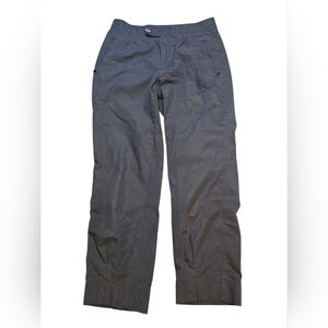 Columbia GRT Pants Womens 8 Black Cotton Blend Lightweight Cargo Pockets Hiking